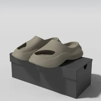 JIANBUDAN/ Уличные удобные мягкие тапочки Для мужчин И женщин, нескользящая Домашняя обувь для ванной комнаты, Шлепанцы на плоской подошве из ЭВА, женские сандалии